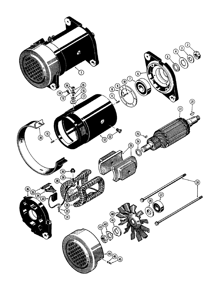 Схема запчастей Case 1150 - (042) - R17847 GENERATOR (06) - ELECTRICAL SYSTEMS