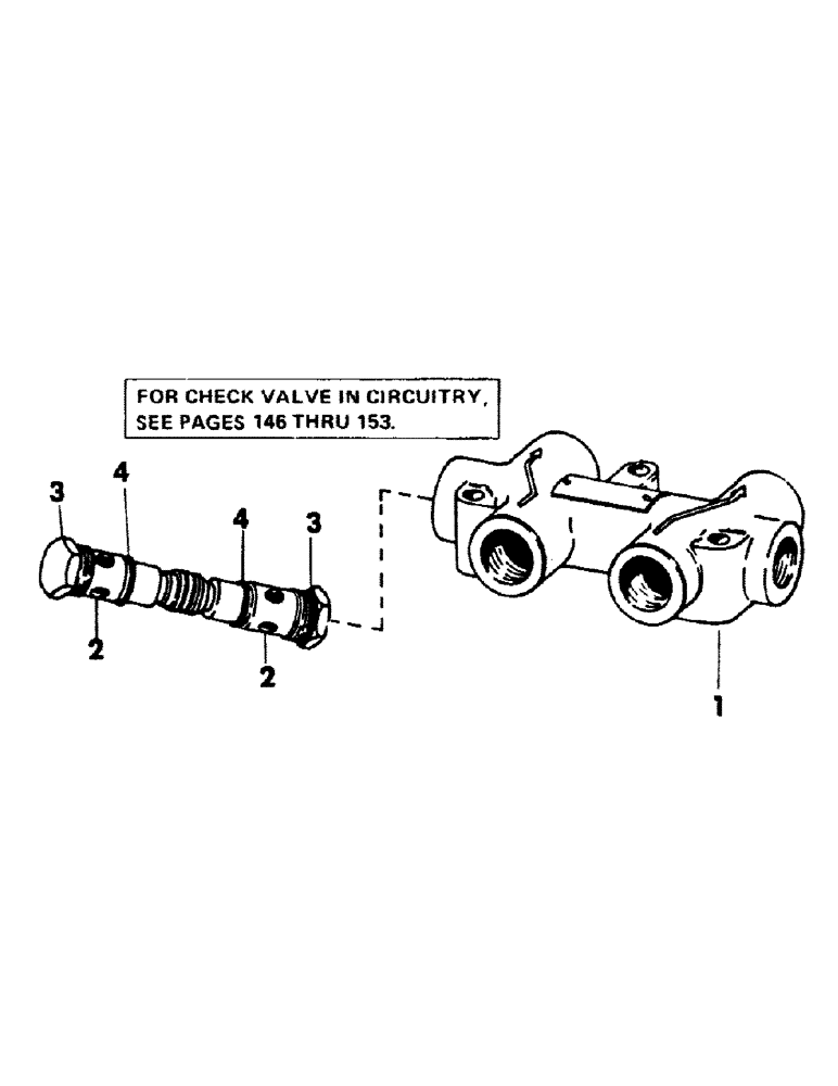 Схема запчастей Case 40BLC - (245) - LEVELER CHECK VALVE (07) - HYDRAULIC SYSTEM