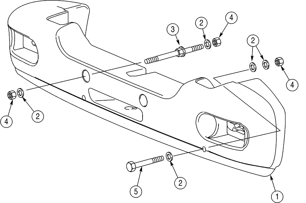 Схема запчастей Case 521D - (09-13) - COUNTERWEIGHTS (09) - CHASSIS