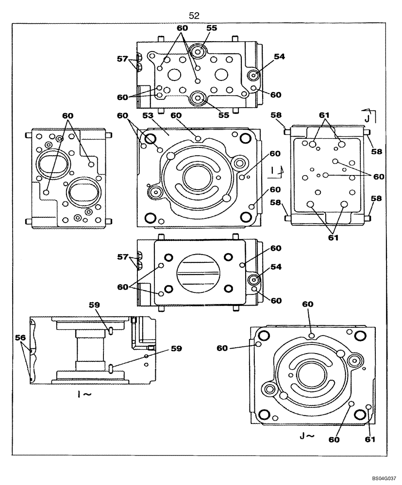 Схема запчастей Case CX160 - (08-83) - KLJ0606 PUMP ASSY, HYDRAULIC (08) - HYDRAULICS