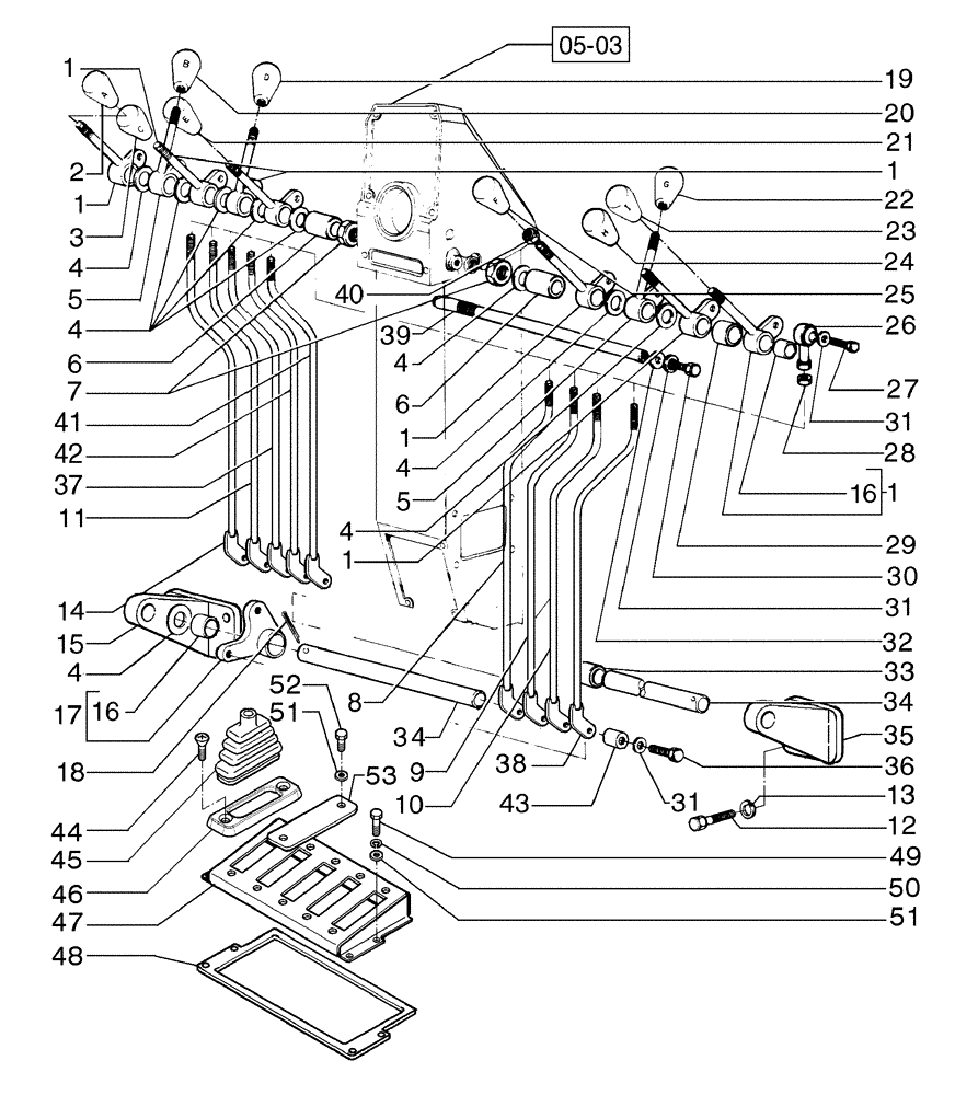 Схема запчастей Case 885B AWD - (05-04[01]) - OPERATOR’S CONSOLE (05) - STEERING