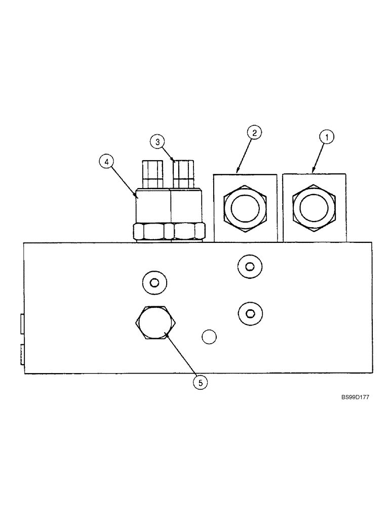Схема запчастей Case 686G - (8-40) - 365646A1 FRAME LEVEL AND FORK TILT MANIFOLD (SERIES 2 686G, 686GXR AND 688G) (08) - HYDRAULICS