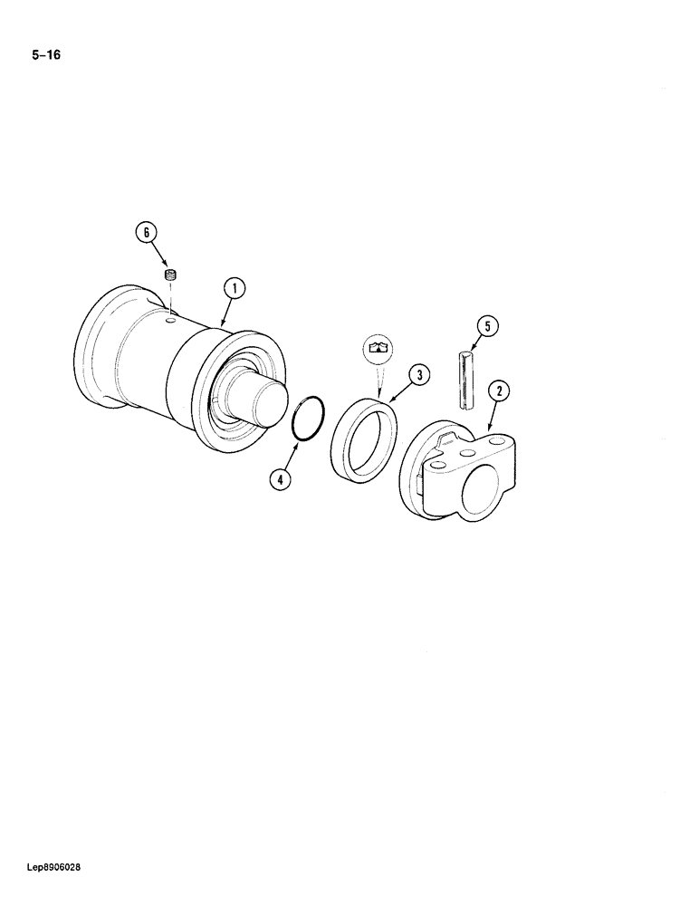 Схема запчастей Case 688 - (5-16) - TRACK ROLLER (11) - TRACKS/STEERING