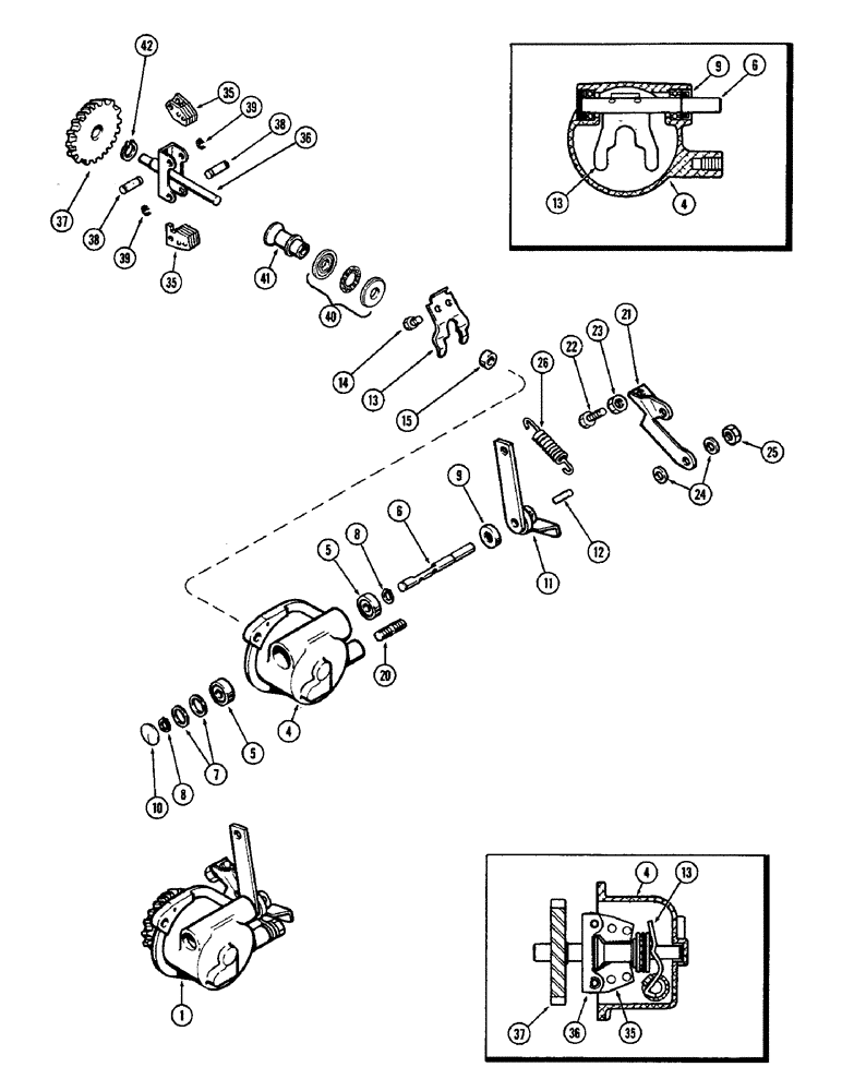 Схема запчастей Case W9E - (052) - GOVERNOR, (377B) SPARK IGNITION ENGINE (03) - FUEL SYSTEM