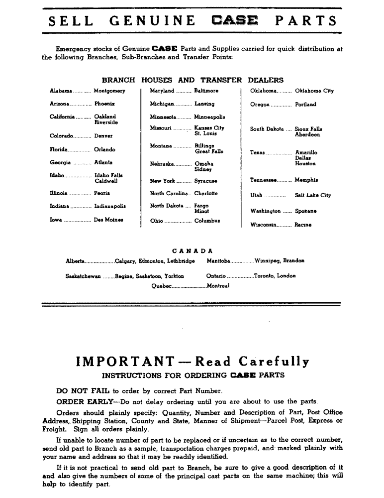 Схема запчастей Case 310B - (02) - SELL GENUINE CASE PARTS 