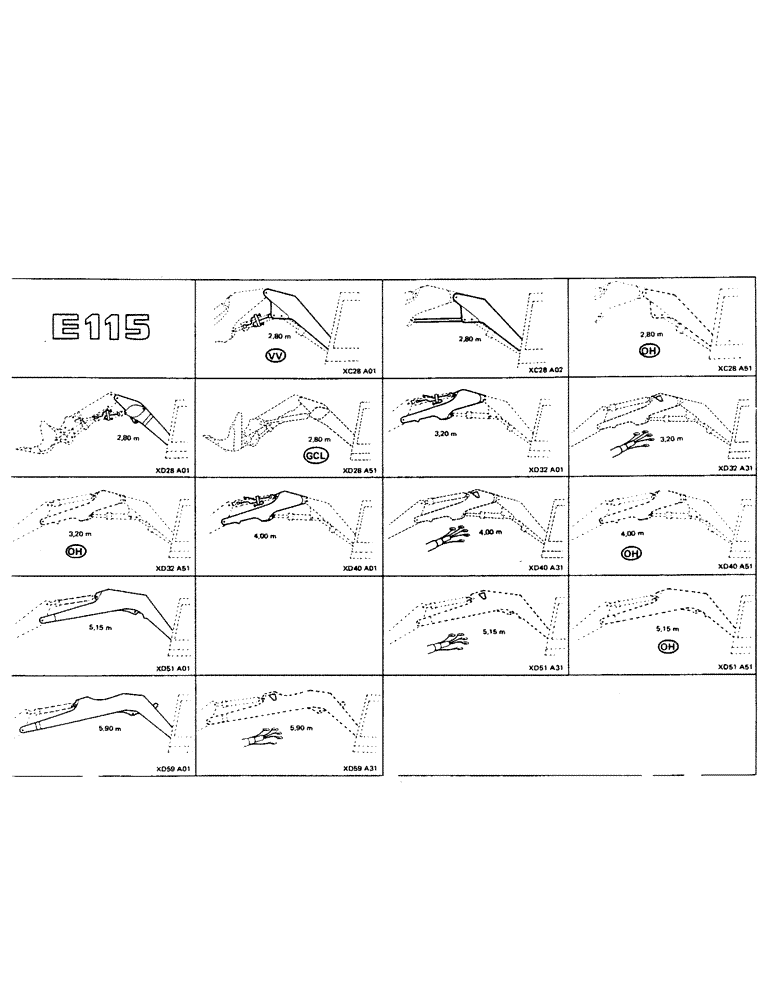 Схема запчастей Case 115CL - (0-19) - E115 