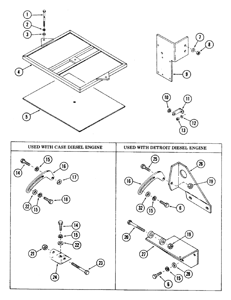 Схема запчастей Case 35 - (220) - ELECTRICAL MOUNTING BRACKETS AND HARDWARE (55) - ELECTRICAL SYSTEMS