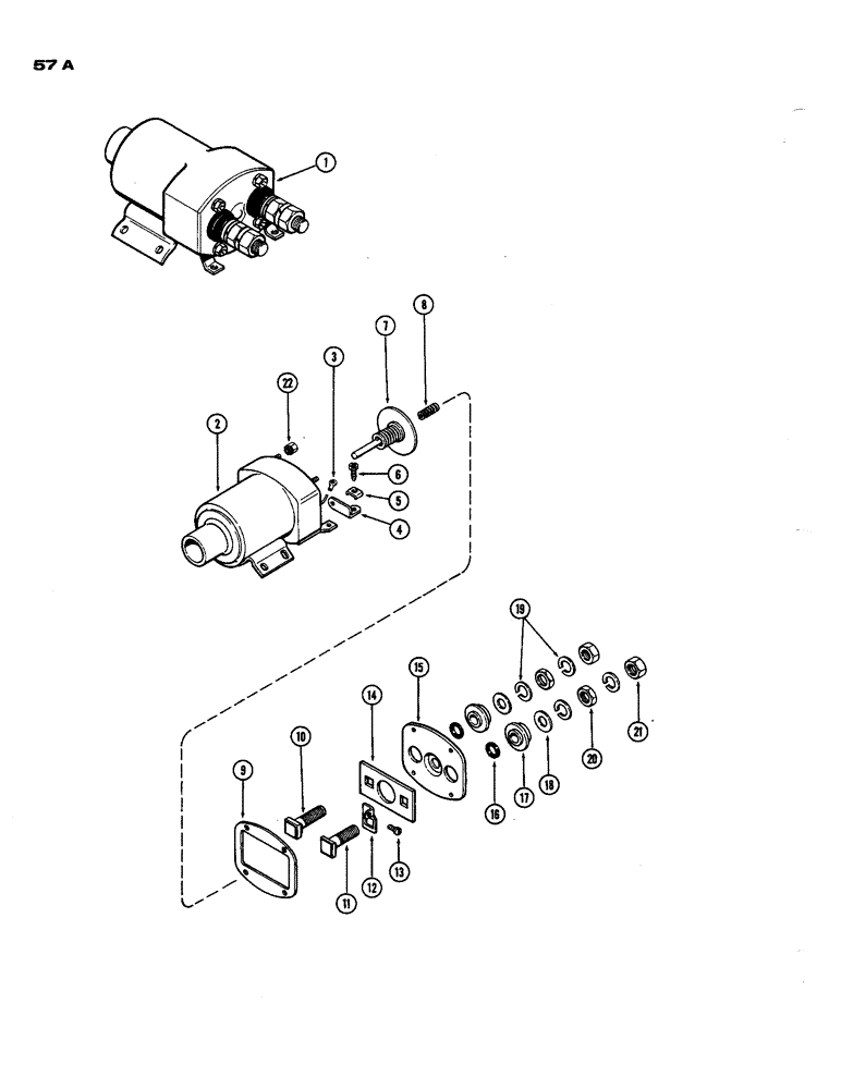 Схема запчастей Case 850 - (057A) - A15358 SOLENOID (06) - ELECTRICAL SYSTEMS