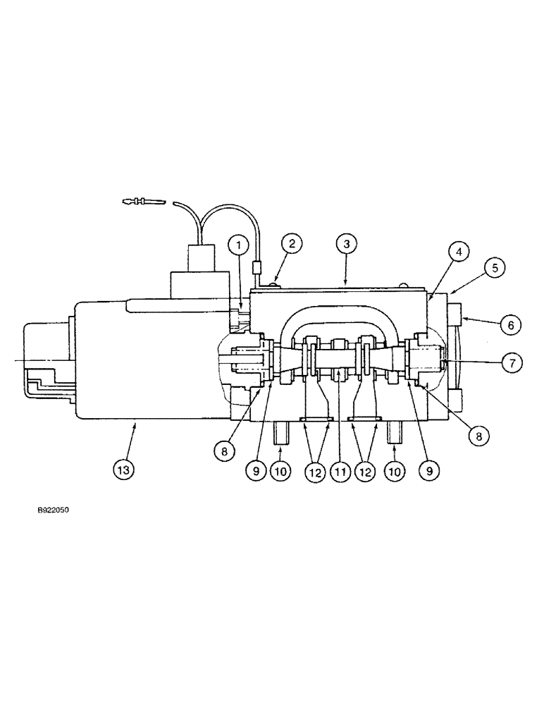 Схема запчастей Case 9030 - (8-38) - 150425A1 SOLENOID VALVE (08) - HYDRAULICS