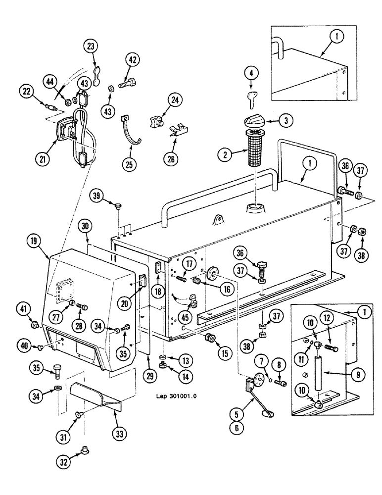 Схема запчастей Case 688C - (3-02) - FUEL TANK, (-11128, 11130) (02) - FUEL SYSTEM