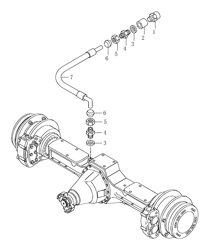 Схема запчастей Case 325 - (2.366[05]) - FRONT AXLE - BREATHER (11) - AXLES/WHEELS