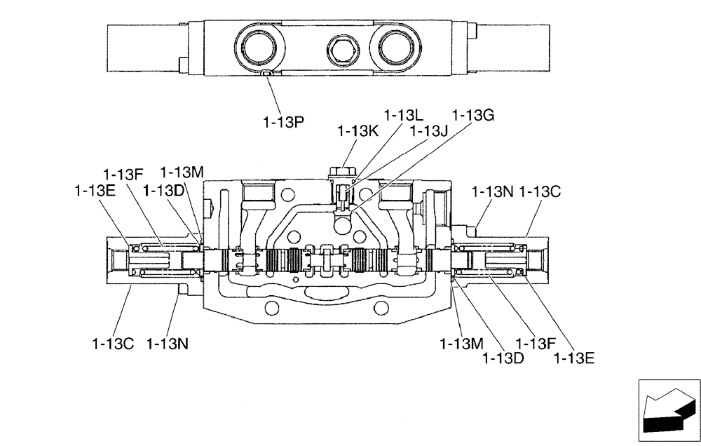Схема запчастей Case CX50B - (01-024[11]) - VALVE INSTAL, ANGLE DOZER (35) - HYDRAULIC SYSTEMS