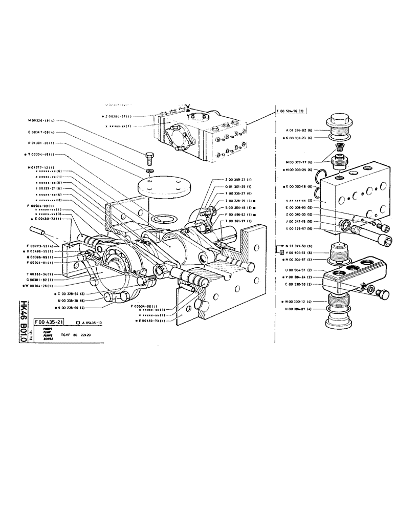 Схема запчастей Case TC45 - (062) - PUMP 