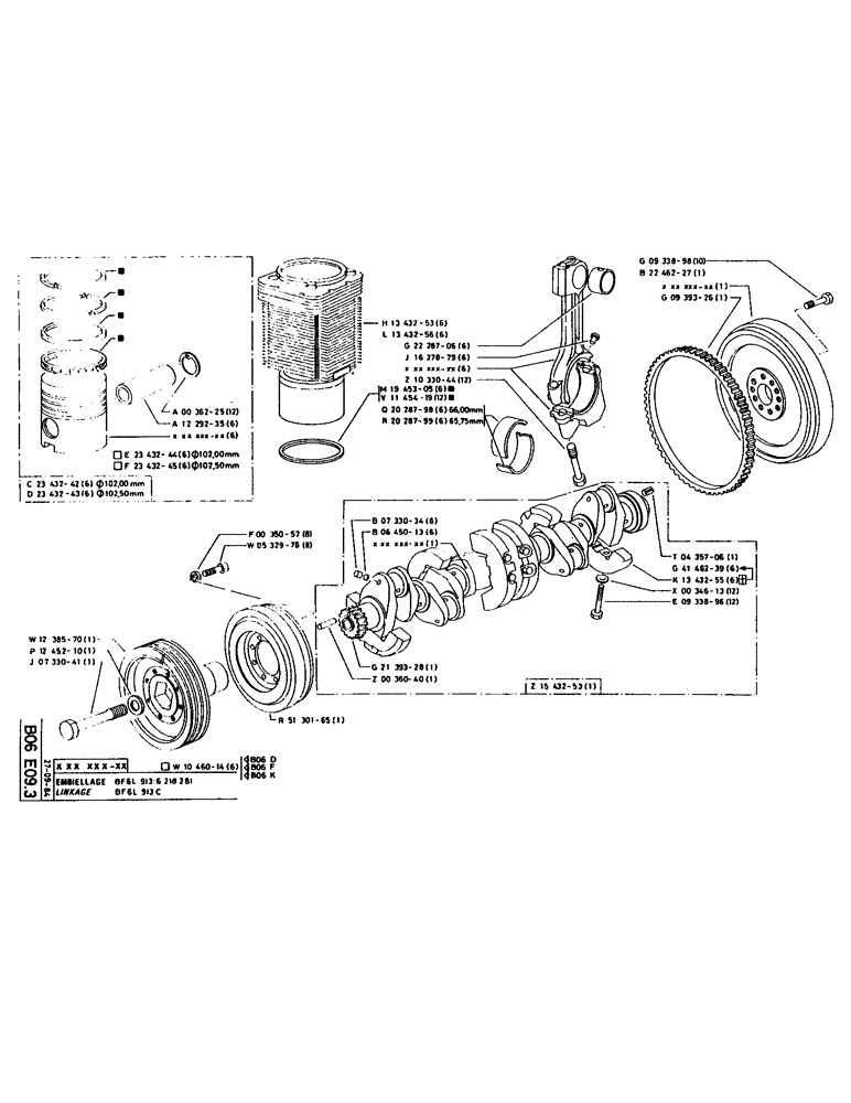 Схема запчастей Case 160CK - (063) - LINKAGE (05) - UPPERSTRUCTURE CHASSIS