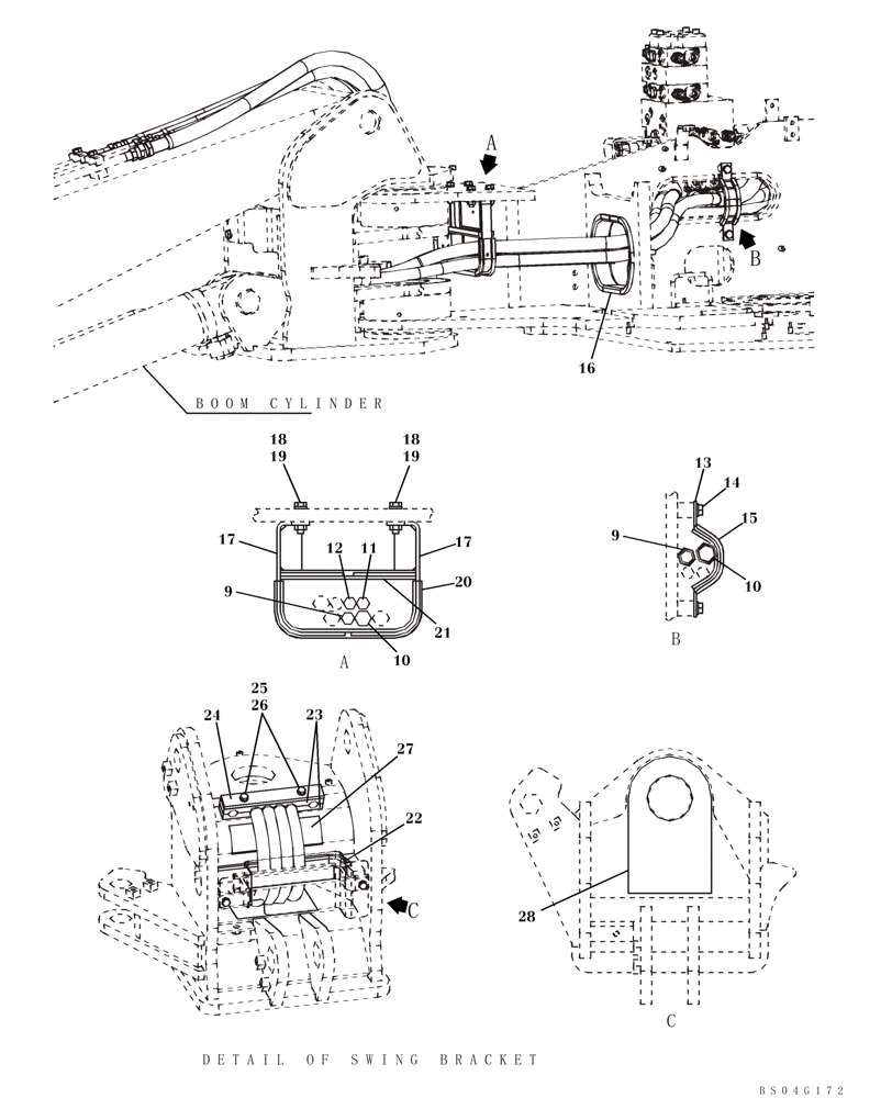 Схема запчастей Case CX80 - (08-25) - HYDRAULICS - ARM AND BUCKET (08) - HYDRAULICS