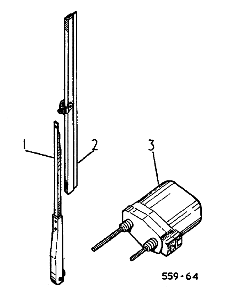Схема запчастей Case 3400 - (058) - WINDSCREEN WIPER (55) - ELECTRICAL SYSTEMS