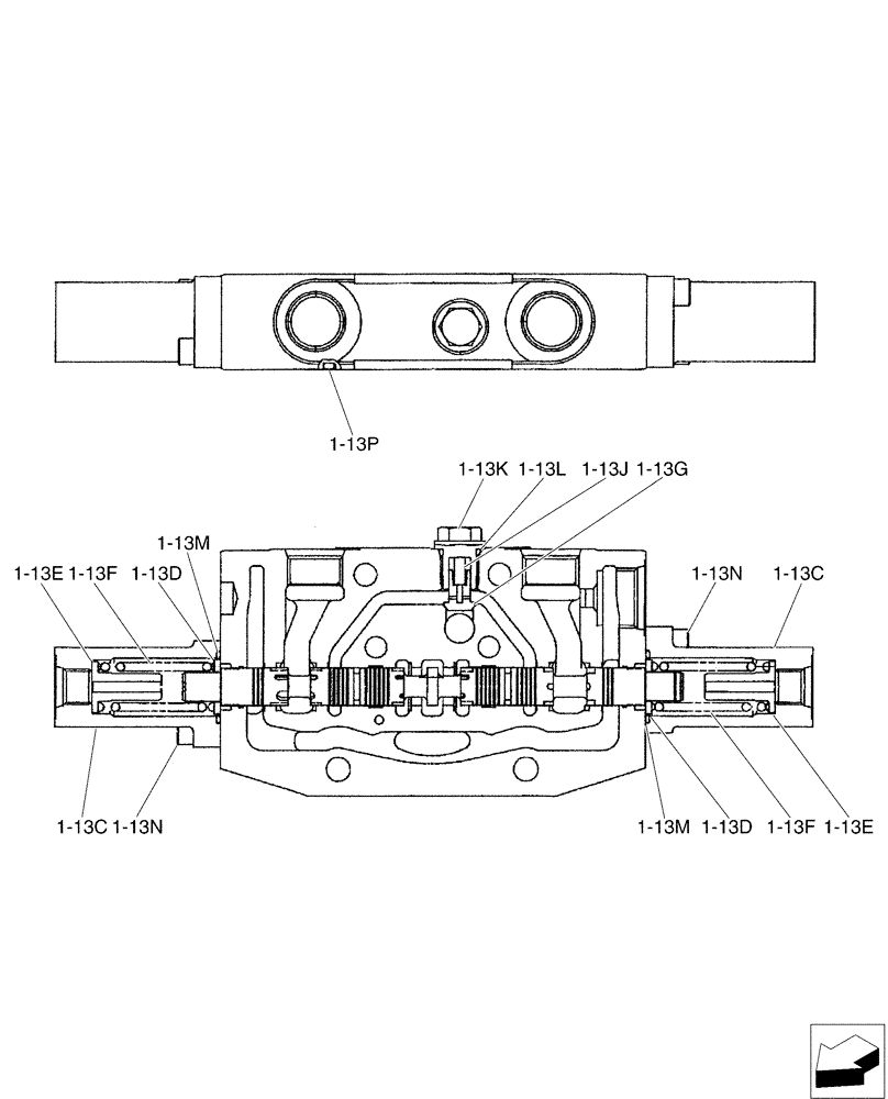 Схема запчастей Case CX50B - (01-023[11]) - VALVE INSTAL (35) - HYDRAULIC SYSTEMS
