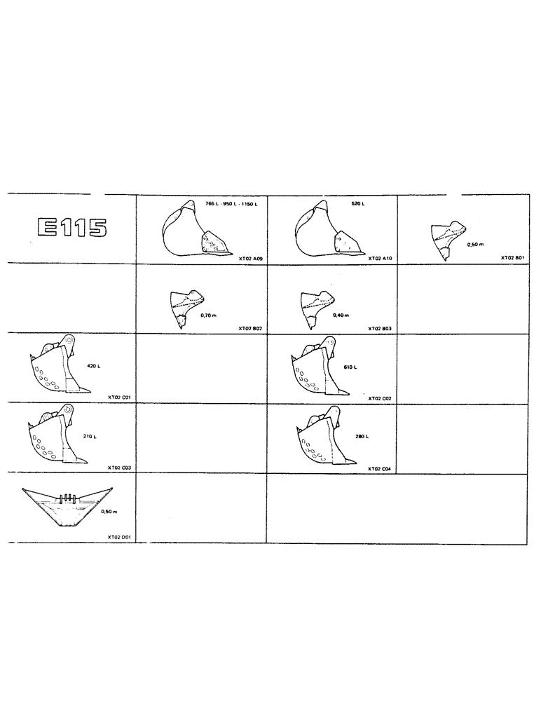 Схема запчастей Case 115CL - (0-24) - E115 
