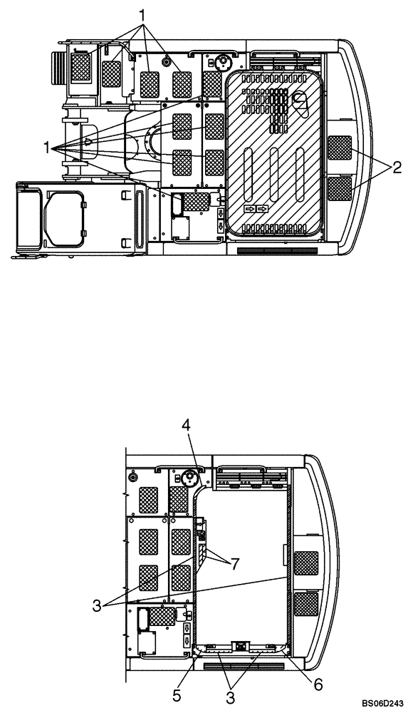Схема запчастей Case CX330 - (09-401-00[01]) - DECALS (09) - CHASSIS