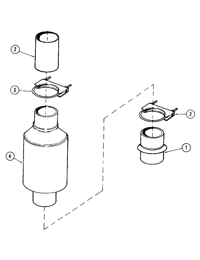 Схема запчастей Case 35 - (032) - SPARK ARRESTOR, (USED WITH DETROIT DIESEL 4-53 ENGINE) (10) - ENGINE