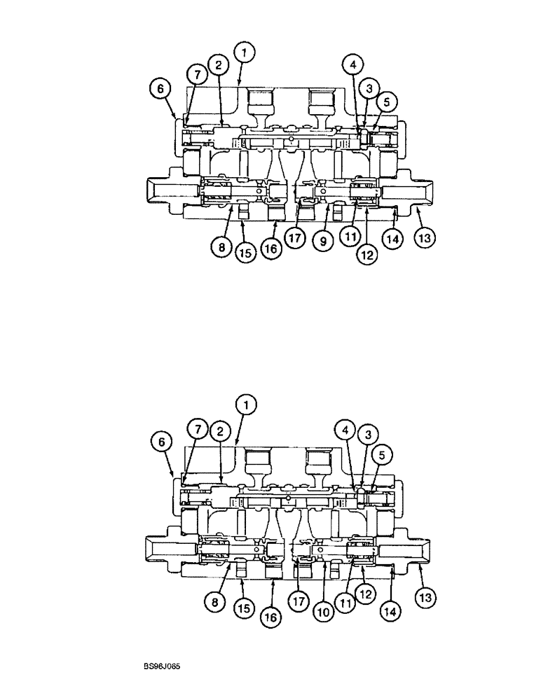 Схема запчастей Case 9060B - (8-194) - 164108A1 AND 164931A1 CUSHION VALVES, FOR STANDARD MODELS WITHOUT LOAD HOLDING OPTION (08) - HYDRAULICS