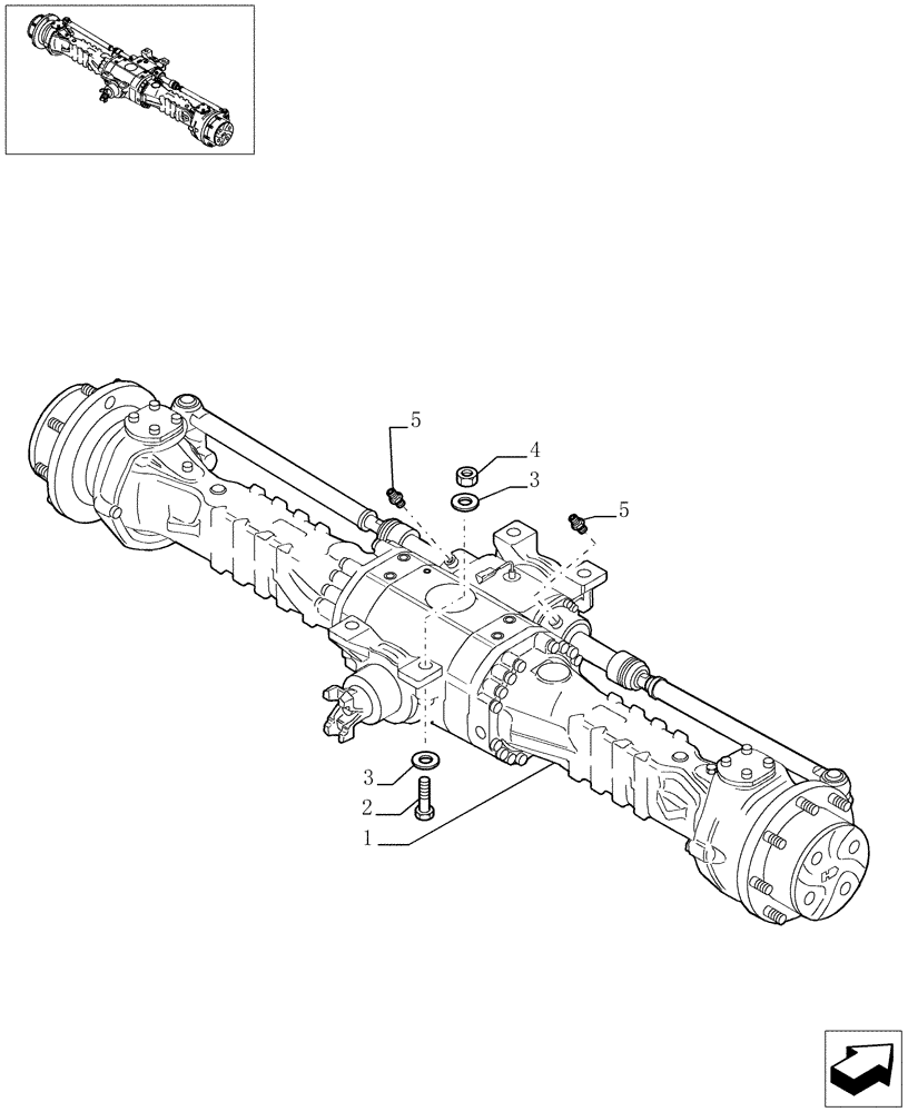 Схема запчастей Case TX945 - (9.00447[01]) - LSD FRONT AXLE - OPTIONAL CODE 749081091 (25) - FRONT AXLE SYSTEM