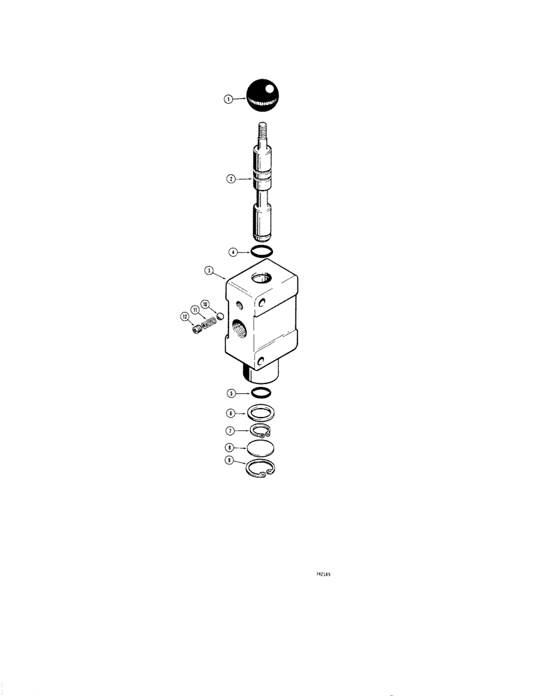 Схема запчастей Case 1830 - (152[1]) - D65378 DIVERSION VALVE CS&S #A2078-24-1 (35) - HYDRAULIC SYSTEMS