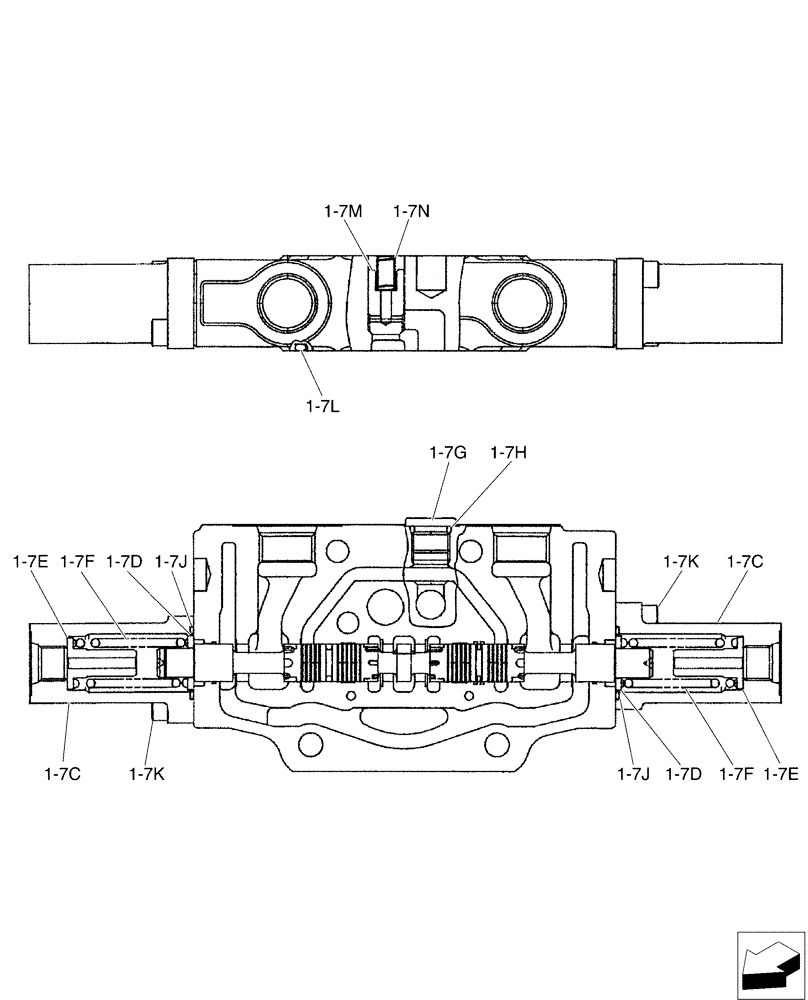 Схема запчастей Case CX50B - (01-023[07]) - VALVE INSTAL (35) - HYDRAULIC SYSTEMS