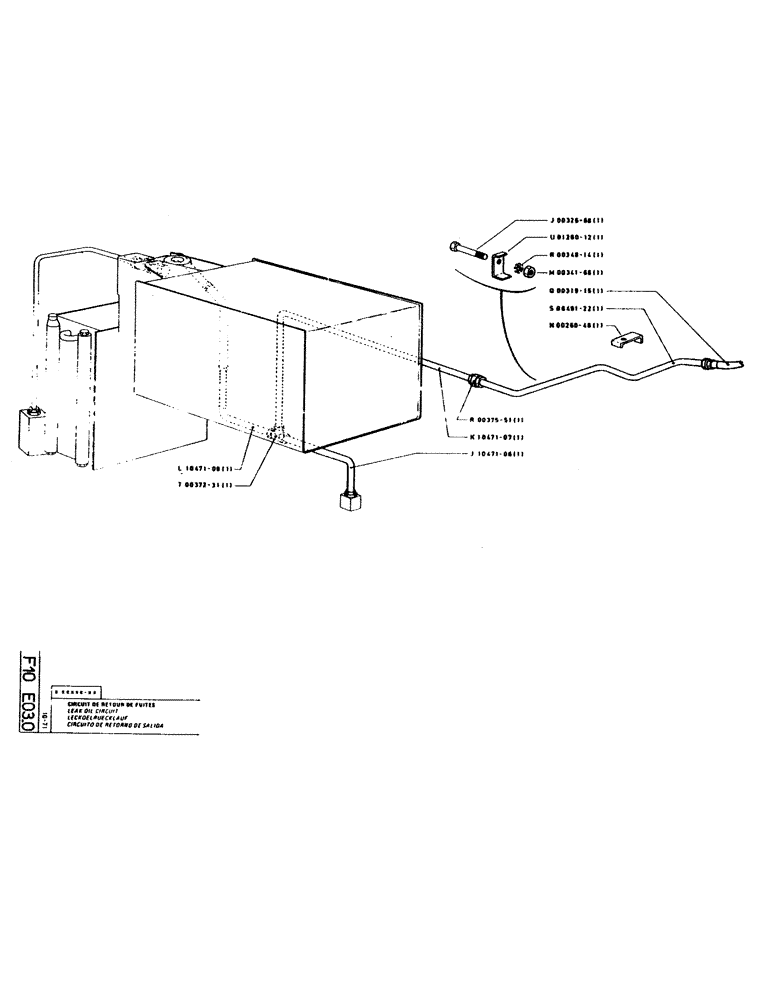 Схема запчастей Case GCK120 - (056) - LEAK OIL CIRCUIT 