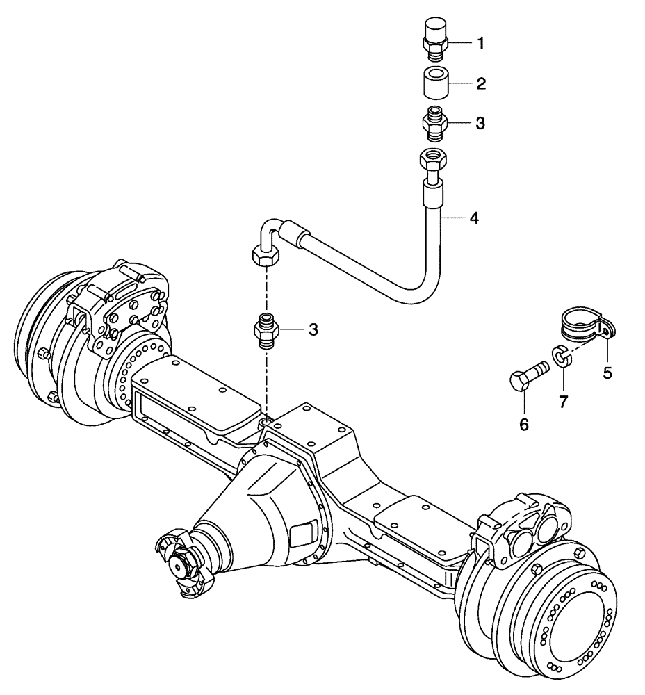 Схема запчастей Case 325 - (2.377[05B]) - REAR AXLE - BREATHER (11) - AXLES/WHEELS