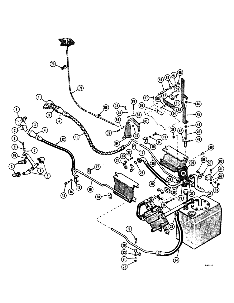 Схема запчастей Case 32 - (22) - BASIC BACKHOE HYDRAULICS, W9B 