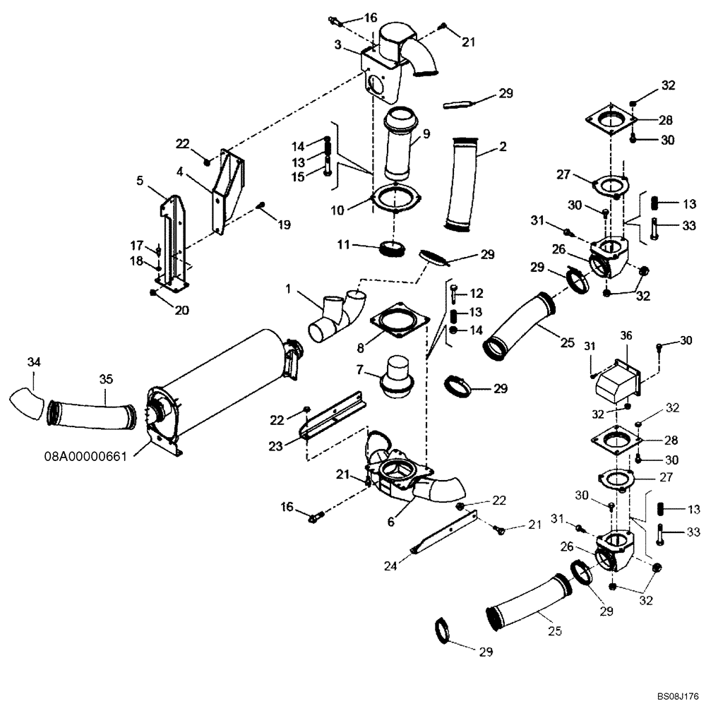 Схема запчастей Case 327B - (72A00030736[001]) - HEATING KIT, DUMP BODY (8998341354) (19) - OPTIONS