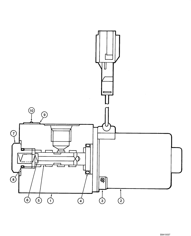 Схема запчастей Case CX130 - (08-112) - VALVE, SOLENOID - FREE SWING (08) - HYDRAULICS