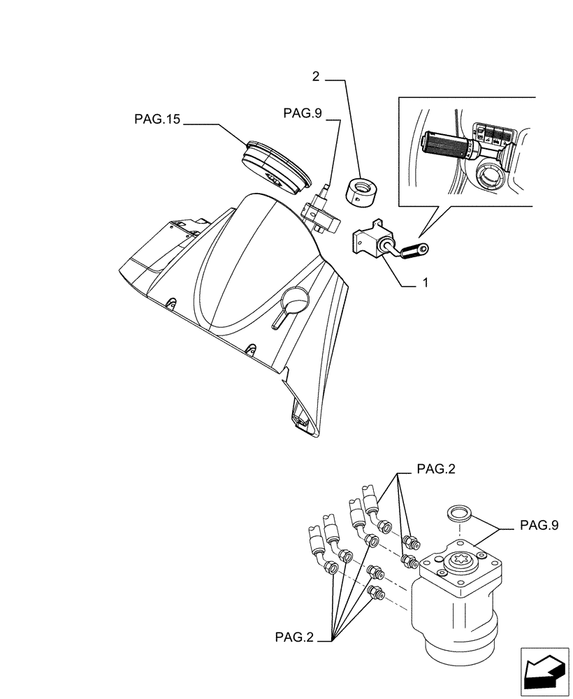 Схема запчастей Case TX945 - (9.00580[11]) - ROPS CANOPY - COMPONENTS - OPTIONAL CODE 749260001 - 749260021 - VERSION (02/03/04) (90) - PLATFORM, CAB, BODYWORK AND DECALS