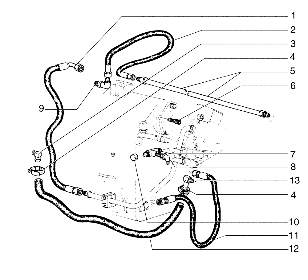 Схема запчастей Case 865B AWD - (08-04[01]) - REAR HYDRAULIC SYSTEM (08) - HYDRAULICS