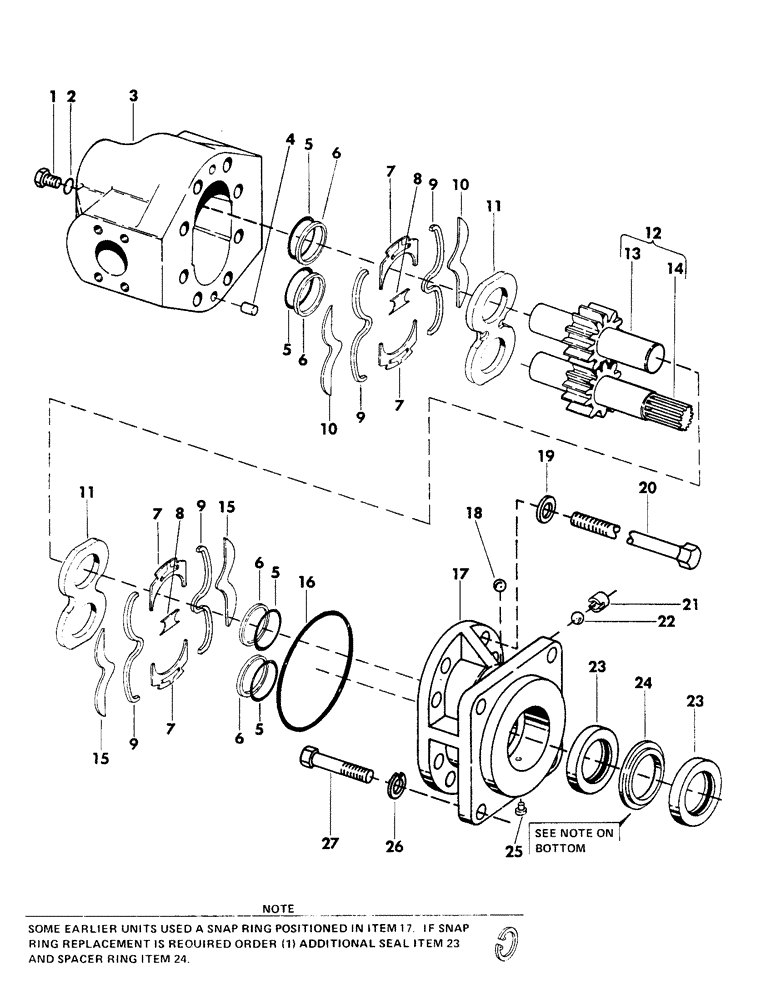 Схема запчастей Case 40BLC - (236) - TRACK DRIVE MOTOR, (USED ON UNITS WITH SERIAL NUMBER 883 AND AFTER) (07) - HYDRAULIC SYSTEM
