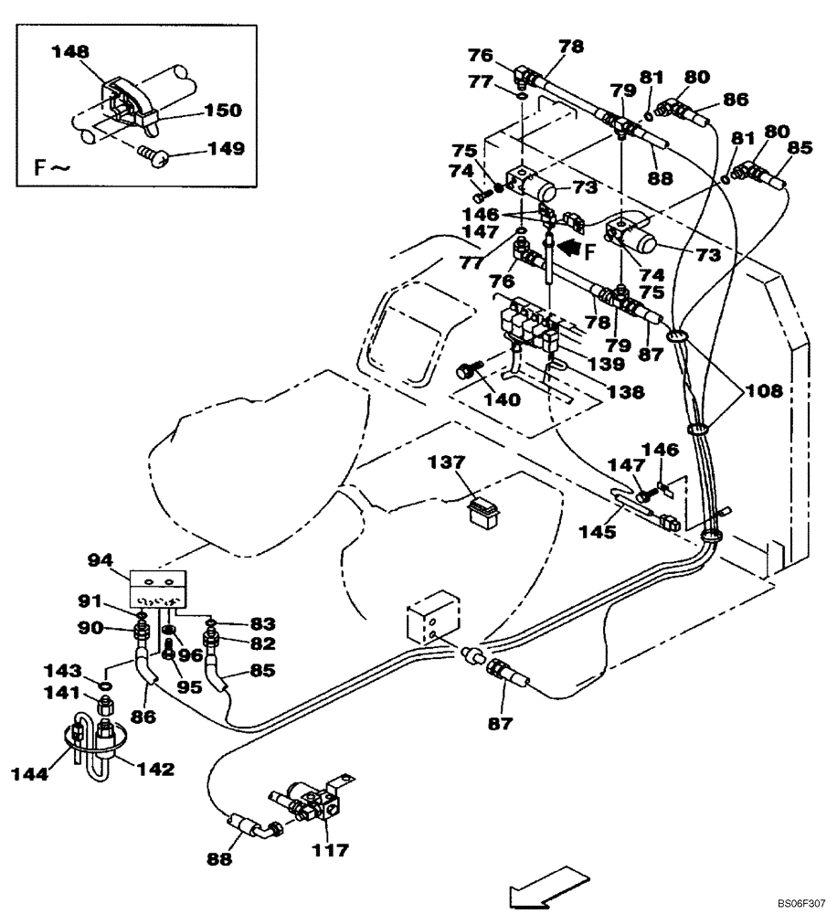 Схема запчастей Case CX160 - (08-45C) - HYDRAULICS, AUXILIARY - DOUBLE ACTING CIRCUIT, TRIGGER ACTIVATED (DAC0716849 - ) (08) - HYDRAULICS