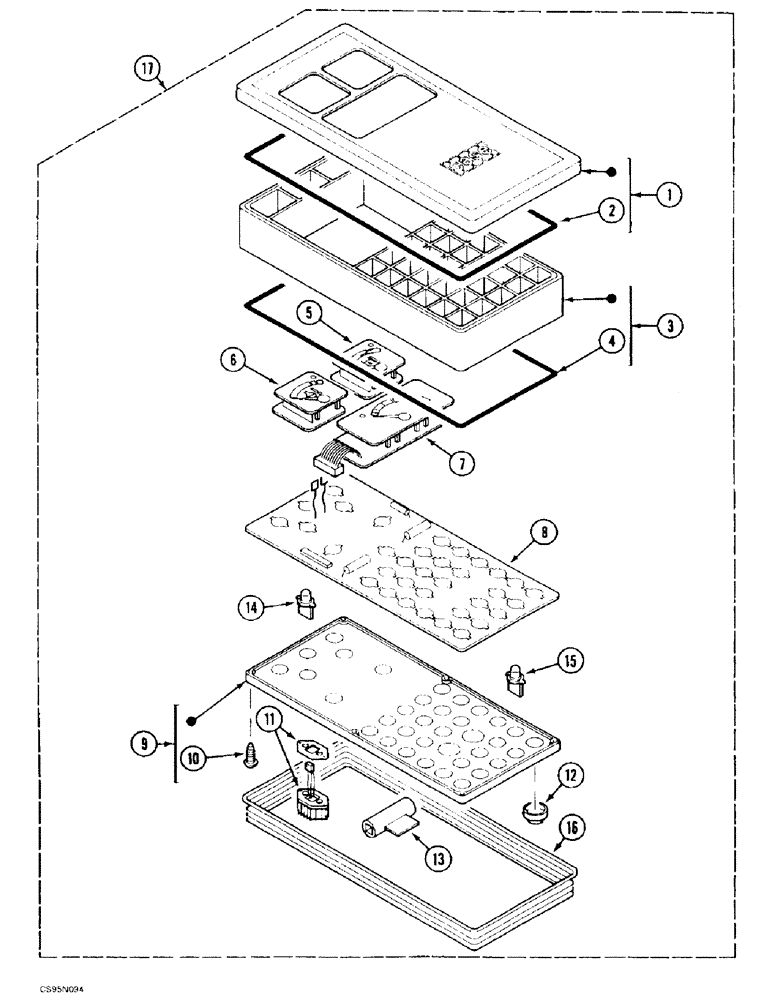 Схема запчастей Case 688BCK - (4-22) - INSTRUMENT PANEL, 688B CK (120301-) (06) - ELECTRICAL SYSTEMS