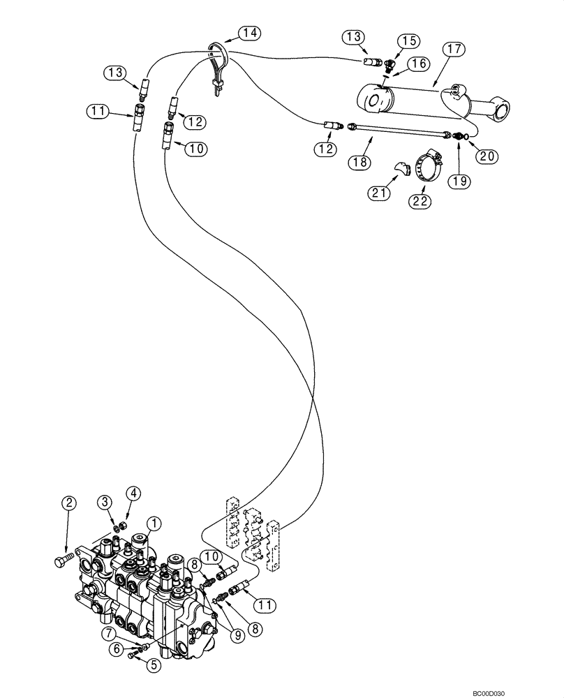 Схема запчастей Case 580M - (08-14) - HYDRAULICS - CYLINDER, BACKHOE EXTENDABLE DIPPER (08) - HYDRAULICS
