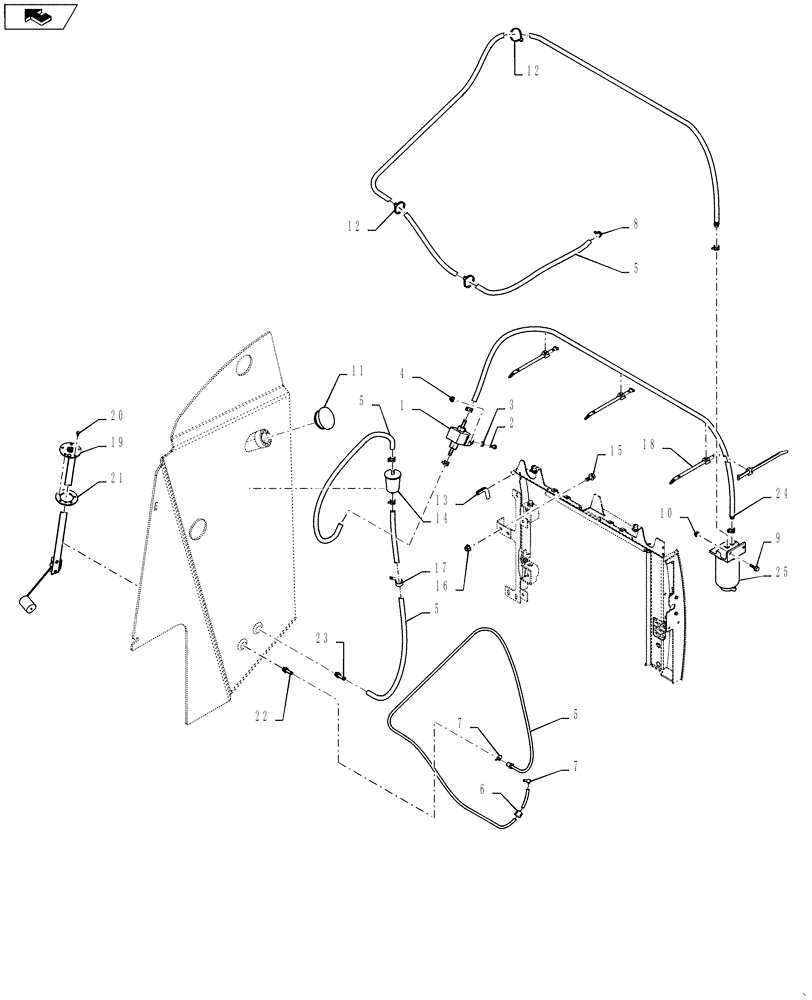 Схема запчастей Case SR130 - (10.216.AI) - FUEL SYSTEM ISM (SR130,SR150) (10) - ENGINE