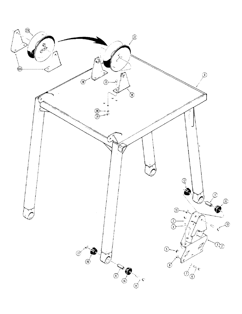 Схема запчастей Case 475 - (290) - ROLL OVER PROTECTIVE STRUCTURE, CANOPY (90) - PLATFORM, CAB, BODYWORK AND DECALS