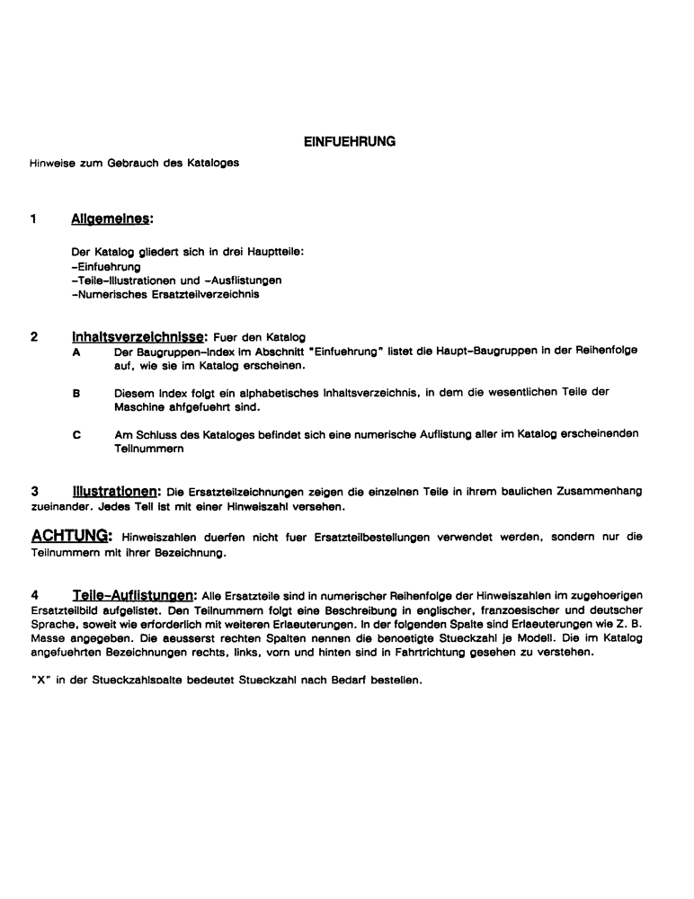 Схема запчастей Case 688 - (01-6) - EINFUEHRUNG 