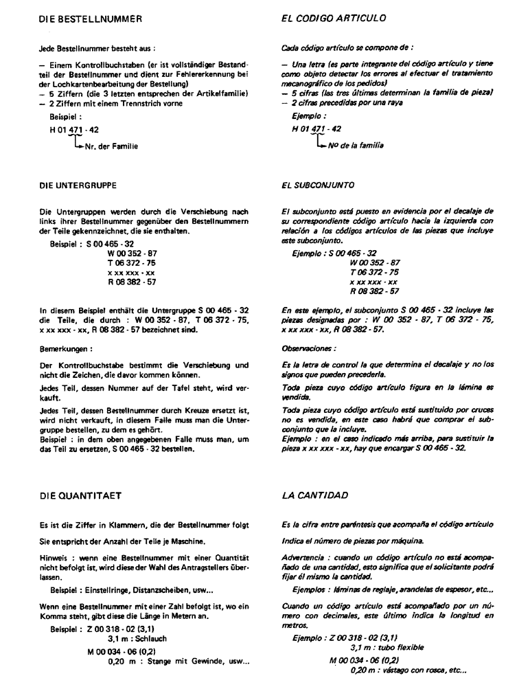 Схема запчастей Case 220 - (A-003) - THE PART NUMBER, THE QUANTITY (00) - GENERAL