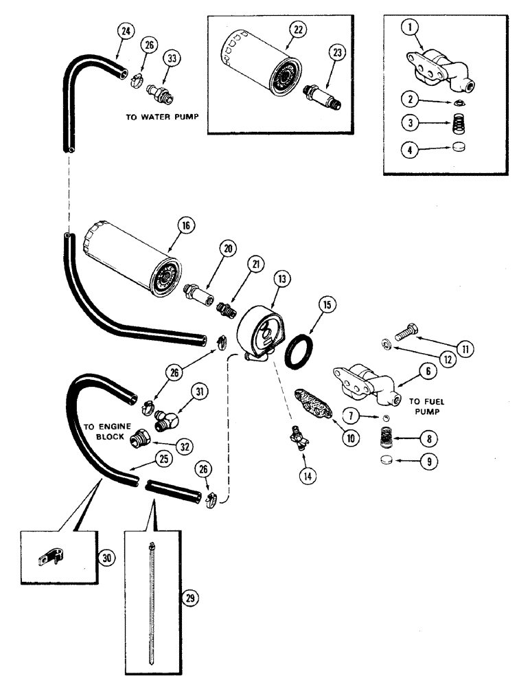 Схема запчастей Case 475 - (032) - OIL FILTER AND COOLER, 336BD DIESEL ENGINE (10) - ENGINE