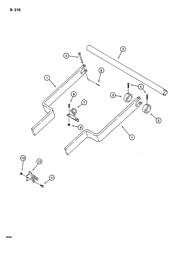 Схема запчастей Case CASE - (9-218) - REEL CARRIER (09) - CHASSIS