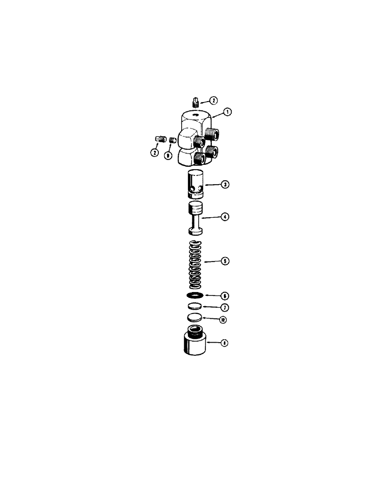 Схема запчастей Case W10C - (204) - A17701 RELIEF VALVE, DROTT CLAM (08) - HYDRAULICS