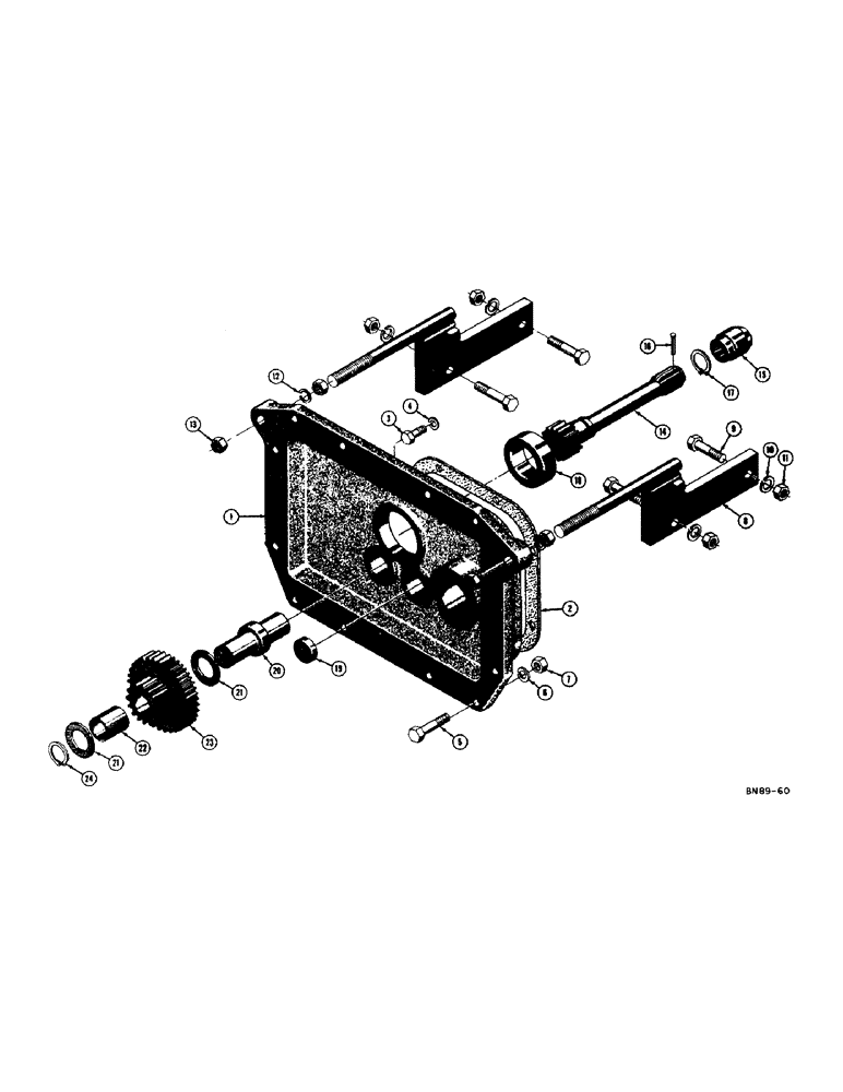 Схема запчастей Case 320 - (224) - C-12 WINCH ADAPTER (18) - ATTACHMENT ACCESSORIES