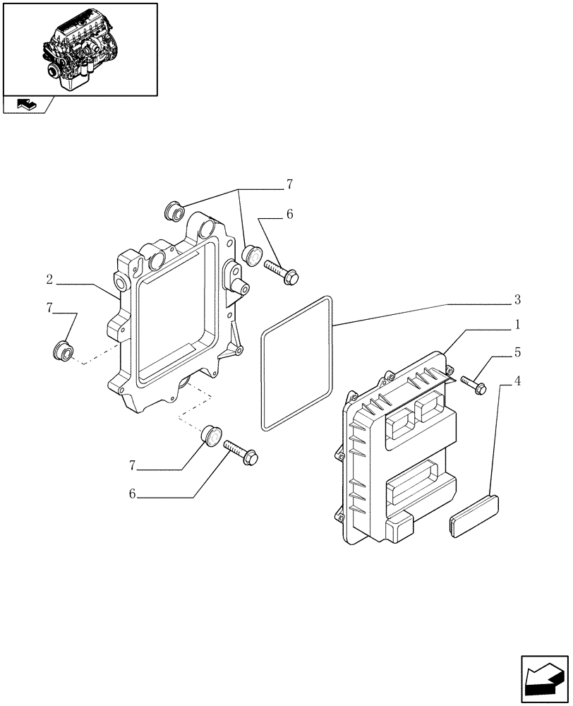 Схема запчастей Case F3AE0684N E907 - (0.17.0) - ELECTRONIC INJECTION (504188407) 