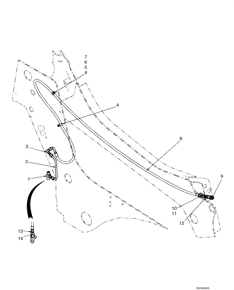 Схема запчастей Case 465 - (08-03) - HYDRAULICS - CASE DRAIN (08) - HYDRAULICS