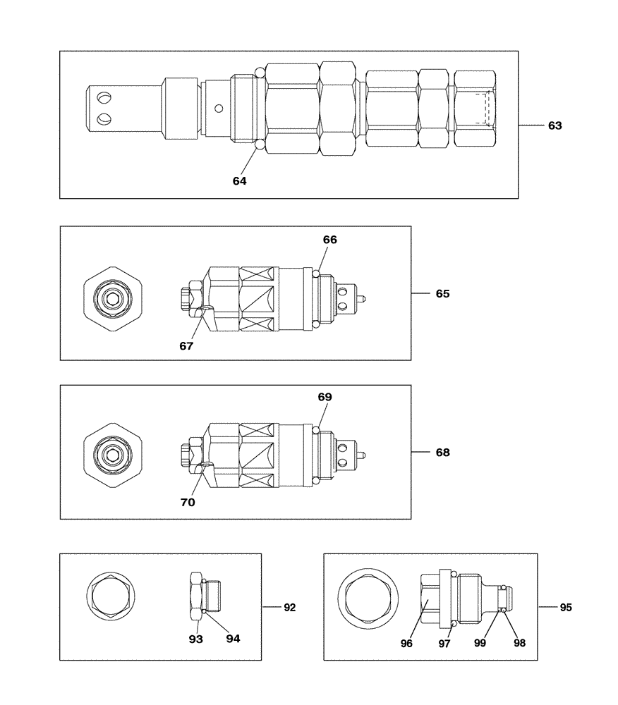 Схема запчастей Case CX210C LR - (35.359.02[06]) - VALVE ASSY - CONTROL (35) - HYDRAULIC SYSTEMS